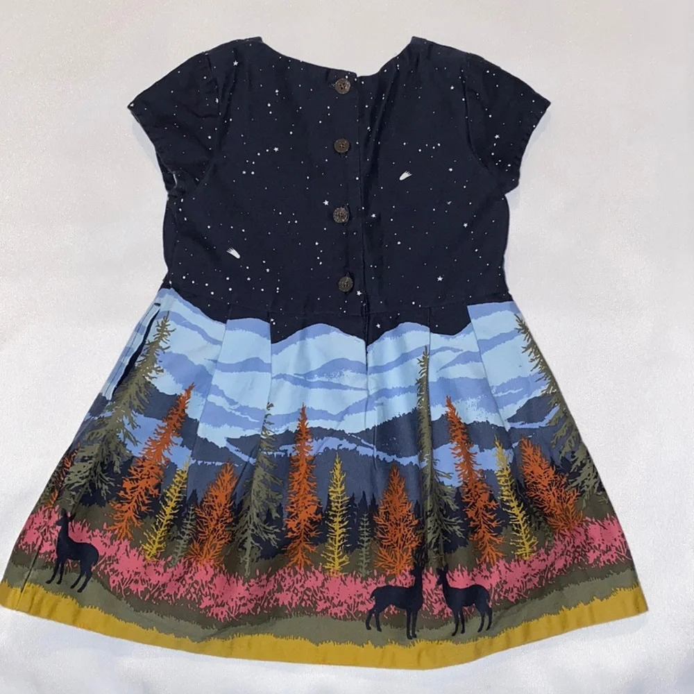 OshKosh‎ b'gosh North Woods Landscape and Starry Sky Dress 18 months